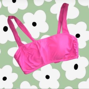 Pink bikini top